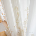 Casa usando bordados de luxo anti -abrasivo cortina pura